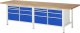 Werkbank höhenverstellbar 8476A2 | B3000xT900xH840-1040mm | 14xSchublade-TA Werkbank höhenverstellbar 8476A2 | B3000xT900xH840-1040mm | 14xSchublade-TA