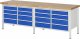 Werkbank höhenverstellbar 8477A2 | B2500xT700xH840-1040mm | 16xSchublade-TA Werkbank höhenverstellbar 8477A2 | B2500xT700xH840-1040mm | 16xSchublade-TA