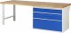 Werkbank 7708A1 | B2500xT900xH890mm | 3xSchublade-VA