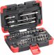 VIGOR Steckschlüssel Satz ∙ V2414N ∙ 1/4 Zoll (6,3 mm) Vierkant hohl ∙ Außen Sechskant Profil | Innen TORX® Profil | Innen Sechska