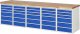 Werkbank 7515A6 | B3000xT700xH890mm | 30xSchublade-TA Werkbank 7515A6 | B3000xT700xH890mm | 30xSchublade-TA