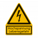 Warnzeichen Hochspannung | Magnetfolie | Größe: 237 x 200 mm Warnzeichen