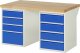 Werkbank 7820A3 | B1500xT900xH890mm | 8xSchublade-VA