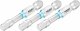 HAZET Bit 2204NSLG-5/3 ∙ 1/4 Zoll (6,3 mm) Sechskant massiv ∙ Innen Sechskant Profil ∙ 3-teilig ∙ SW 5 mm