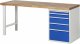 Werkbank 7511A1 | B2000xT700xH890mm | 5xSchublade-TA Werkbank 7511A1 | B2000xT700xH890mm | 5xSchublade-TA