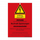 WartungsanhängerAchtung Hochvolt" für Elektro-/Hybridfahrzeuge WartungsanhängerAchtung Hochvolt"