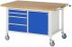 Fahrbare Werkbank 8470 | B1500xT900xH880-1080mm | 4xSchublade-TA | 1xTür Fahrbare Werkbank 8470 | B1500xT900xH880-1080mm | 4xSchublade-TA | 1xTür