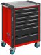 HAZET Werkstattwagen Assistent 179NX ∙ einzeln 179NX-7-RAL3020 ∙ L x B x H: 785 mm x 518 mm x 1020 mm ∙ Schubladen | flach: 5× 81