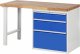 Werkbank 7608A1 | B1500xT700xH840mm | 3xSchublade-VA