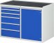 Schubladenschrank LL5.24.12 | B1145xT650xH825mm | MT-Top-25mm,6xSchublade-VA,1xTür Schubladenschrank LL5.24.12 | B1145xT650xH825mm | MT-Top-25mm,6xSchublade-VA,1xTür