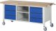 Fahrbare Werkbank 8581I2 | B2000xT700xH880mm | 6xSchublade-TA