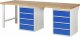 Werkbank 7509A8 | B2500xT900xH890mm | 8xSchublade-VA