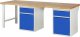 Werkbank 7502A8 | B2500xT900xH890mm | 2xSchublade-TA | 2xTür Werkbank 7502A8 | B2500xT900xH890mm | 2xSchublade-TA | 2xTür