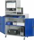 Computer-Schrank 65 mit Monitorgehäuse T520mm | B1100xT520xH1895mm | mobil Computer-Schrank 65 mit Monitorgehäuse T520mm | B1100xT520xH1895mm | mobil