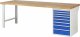 Werkbank 7519A1 | B2500xT900xH890mm | 8xSchublade-VA