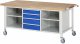 Fahrbare Werkbank 8566 | B2000xT900xH880mm | 4xSchublade-VA Fahrbare Werkbank 8566 | B2000xT900xH880mm | 4xSchublade-VA