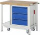 Werkbank mit Fahrgestell 8157I6 | B1000xT700xH880mm | 3xSchublade-TA