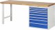 Werkbank 7619A1 | B2000xT700xH890mm | 8xSchublade-TA Werkbank 7619A1 | B2000xT700xH890mm | 8xSchublade-TA