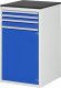 Schubladenschrank L7.13 | B580xT650xH1030mm | M-Top-22mm | 3xSchublade-TA | 1xTür