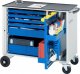 Werkzeugwagen 10220 | B1025xT520xH890mm | 6xSchublade-VA | 1xLWA | Metall-Top-25mm