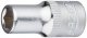 HAZET Steckschlüsseleinsatz 850-5.5 ∙ 1/4 Zoll (6,3 mm) Vierkant hohl ∙ Außen Sechskant-Tractionsprofil ∙ SW 5,5 mm