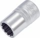 HAZET Steckschlüsseleinsatz 900AZ-19/32 ∙ 1/2 Zoll (12,5 mm) Vierkant hohl ∙ Außen Doppelsechskant-Tractionsprofil ∙ SW 19⁄32″