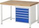 Werkbank höhenverstellbar 8168A1 | B1250xT900xH840-1040mm | 5xSchublade-TA Werkbank höhenverstellbar 8168A1 | B1250xT900xH840-1040mm | 5xSchublade-TA