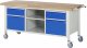 Fahrbare Werkbank 8561 | B2000xT700xH880mm | 2xSchublade-VA | 2xTür