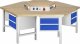 Gruppenwerkbank 425-EA | B2700xT2340xH790-1140mm | 6x2Schubladen-TA Gruppenwerkbank 425-EA | B2700xT2340xH790-1140mm | 6x2Schubladen-TA