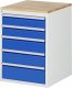 Schubladenschrank L5.11 | B580xT650xH825mm | B-Top-25mm | 5xSchublade-VA Schubladenschrank L5.11 | B580xT650xH825mm | B-Top-25mm | 5xSchublade-VA