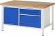 Werkbank höhenverstellbar 8651A2 | B1500xT900xH840-1040mm | 2xSchublade-TA | 1xTür Werkbank höhenverstellbar 8651A2 | B1500xT900xH840-1040mm | 2xSchublade-TA | 1xTür