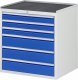 Schubladenschrank XL5.9 | B770xT650xH825mm | MT-Top-25mm | 6xSchublade-VA Schubladenschrank XL5.9 | B770xT650xH825mm | MT-Top-25mm | 6xSchublade-VA