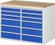 Schubladenschrank LL5.9.9 | B1145xT650xH825mm | B-Top-25mm | 12xSchublade-VA Schubladenschrank LL5.9.9 | B1145xT650xH825mm | B-Top-25mm | 12xSchublade-VA