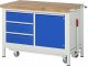 Werkbank mit Fahrgestell 8468 | B1250xT700xH880mm | 3xSchublade-TA | 1xTür