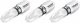 HAZET Bit 2216N-PZ3/3 ∙ 1/4 Zoll (6,3 mm) Sechskant massiv ∙ Pozidriv Profil PZ ∙ 3-teilig ∙ SW PZ3