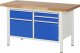 Werkbank höhenverstellbar 8467A2 | B1500xT700xH840-1040mm | 3xSchublade-VA | 2xTüren Werkbank höhenverstellbar 8467A2 | B1500xT700xH840-1040mm | 3xSchublade-VA | 2xTüren