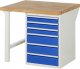 Werkbank 7515A1 | B1000xT900xH890mm | 6xSchublade-TA