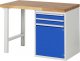 Werkbank 7503A1 | B1250xT700xH890mm | 2xSchublade-TA | 1xTür Werkbank 7503A1 | B1250xT700xH890mm | 2xSchublade-TA | 1xTür
