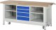 Werkbank mit Fahrgestell 8566 | B2000xT700xH880mm | 4xSchublade-VA Werkbank mit Fahrgestell 8566 | B2000xT700xH880mm | 4xSchublade-VA