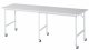Fahrbarer Arbeitstisch Jerry (6 LR) | B2500xT800xH900mm | M-Platte-22mm