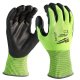 SCHNITTSCHUTZHANDS. 4/D 7/S HI-VIS