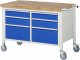 Fahrbare Werkbank 8475 | B1250xT700xH880mm | 6xSchublade-VA