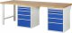 Werkbank 7511A8 | B2500xT900xH890mm | 10xSchublade-TA Werkbank 7511A8 | B2500xT900xH890mm | 10xSchublade-TA