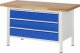 Werkbank höhenverstellbar 8357A2 | B1500xT700xH840-1040mm | 3xSchublade-VA