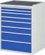 Schubladenschrank XL7.11 | B770xT650xH1035mm | MT-Top-25mm | 8xSchublade-VA Schubladenschrank XL7.11 | B770xT650xH1035mm | MT-Top-25mm | 8xSchublade-VA