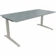 Schreibtisch Kufe Einzels. Quadrat B1800xT900xH650-850 si/Beton hell Schreibtisch Kufe Einzels. Quadrat B1800xT900xH650-850 si/Beton hell