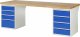 Werkbank 7820A3 | B2500xT900xH840mm | 8xSchublade-VA Werkbank 7820A3 | B2500xT900xH840mm | 8xSchublade-VA