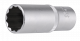Steckschlüsseleinsatz | 1/2" | Zwölfkant | 21 mm | tief