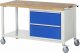 Fahrbare Werkbank 8255 | B1500xT700xH880-1080mm | 2xSchublade-TA
