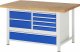 Werkbank höhenverstellbar 8931A2 | B1500xT900xH840-1040mm | 7xSchublade-TA